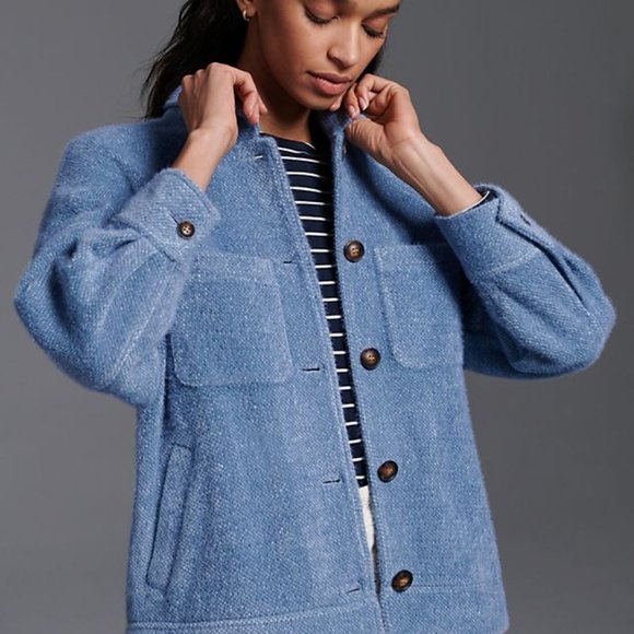 Anthro Greylin * Charley Cozy Shirt Jacket, size M - Picture 1 of 8